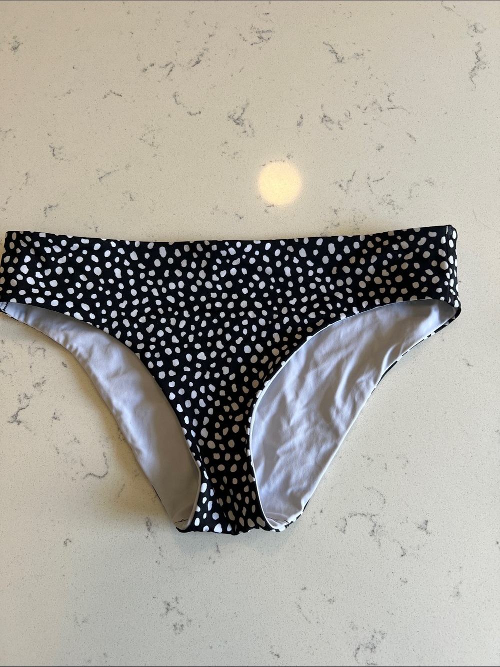 Victoria's Secret Black and White Hipster Bikini Bottoms